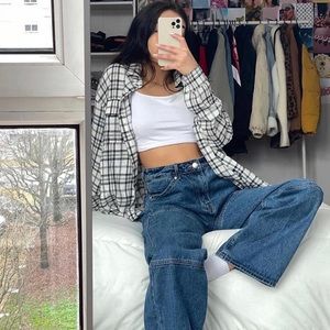 NWOT Adika Baggy High-Waist Jeans Small 👖 Y2K • Wide Leg • Trend Denim